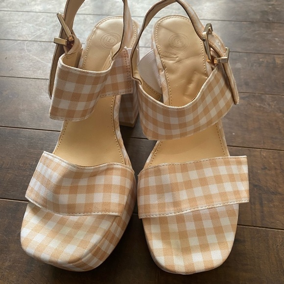 Urban outfitters Rachel Gingham strappy platform heels - Picture 5 of 14